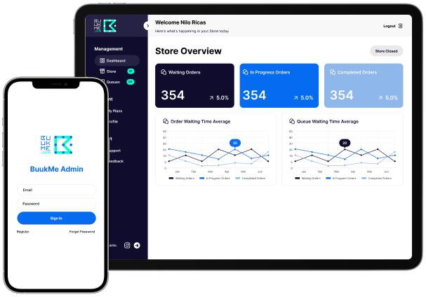 BuukMe Dashboard